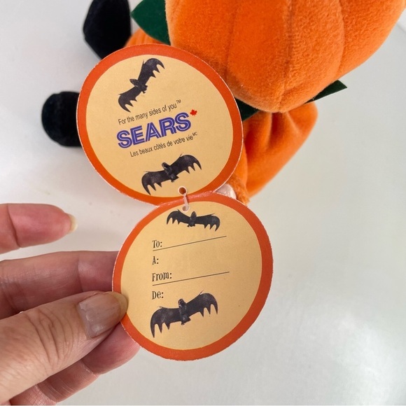 Smilin Jack Vintage Exclusive to Sears Pumpkin Plush Halloween Decor - Picture 13 of 15